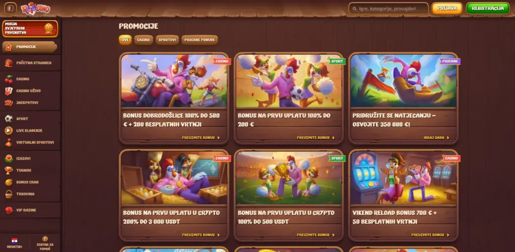 Bonusi i promocije Roostino Casino