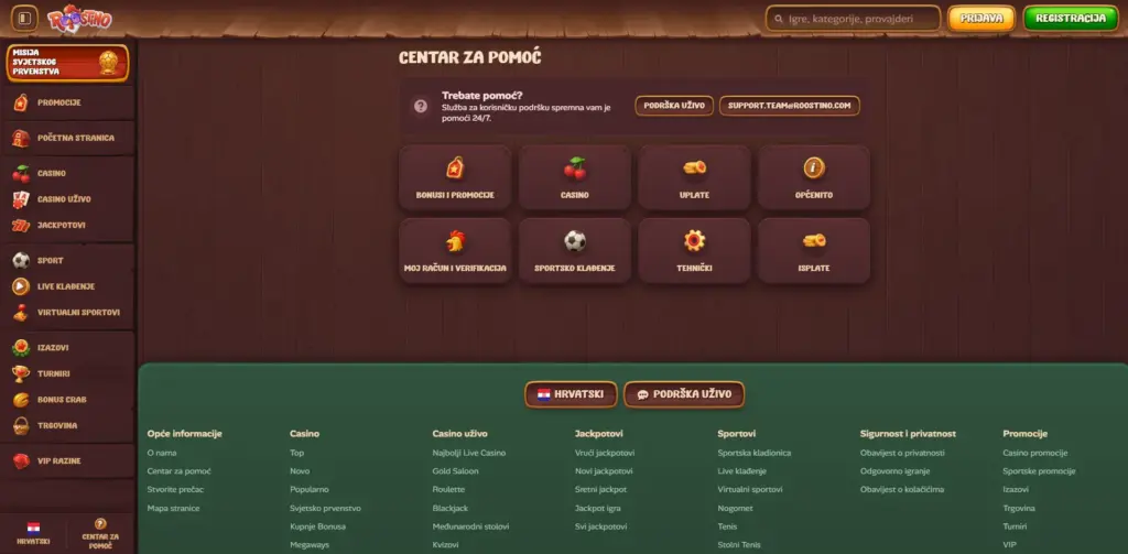 Podrška korisnicima na hrvatskom jeziku